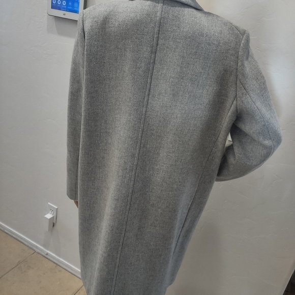 Lafayette Gray wool coat jacket medium NEW - Picture 3 of 6
